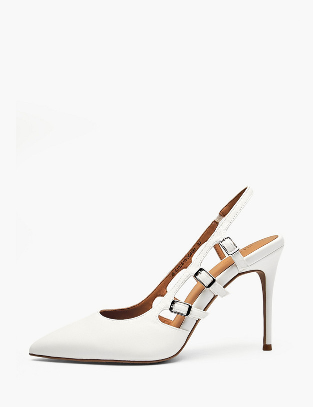 Белые женские туфли MASCOTTE 126-6102616-3569M | ракурс 1