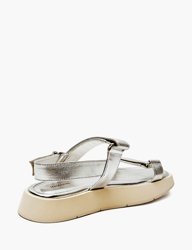 Серебристые женские сандалии MASCOTTE 172-4126212-4507M | ракурс 3