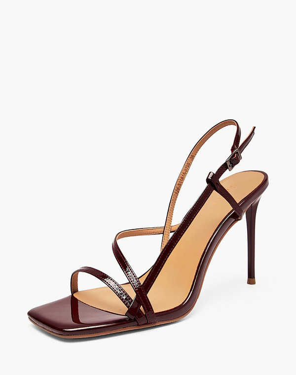 126-511815-0705 Туфли летние женские лак.кожа/нат.кожа бордо, Mascotte