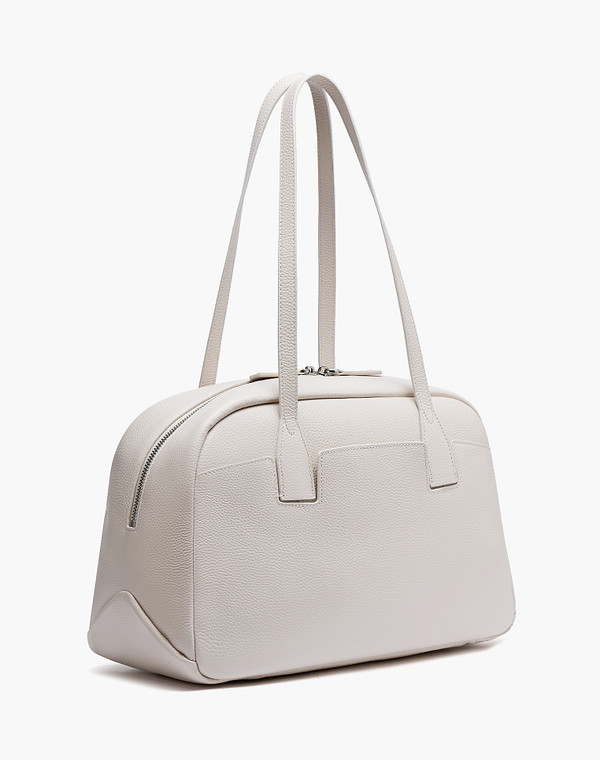 658-6103-108 Сумка женская нат.кожа/текстиль молочн, M, Mascotte