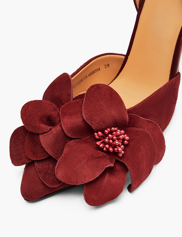 Бордовые женские туфли MASCOTTE 126-6102613-4685M | ракурс 6