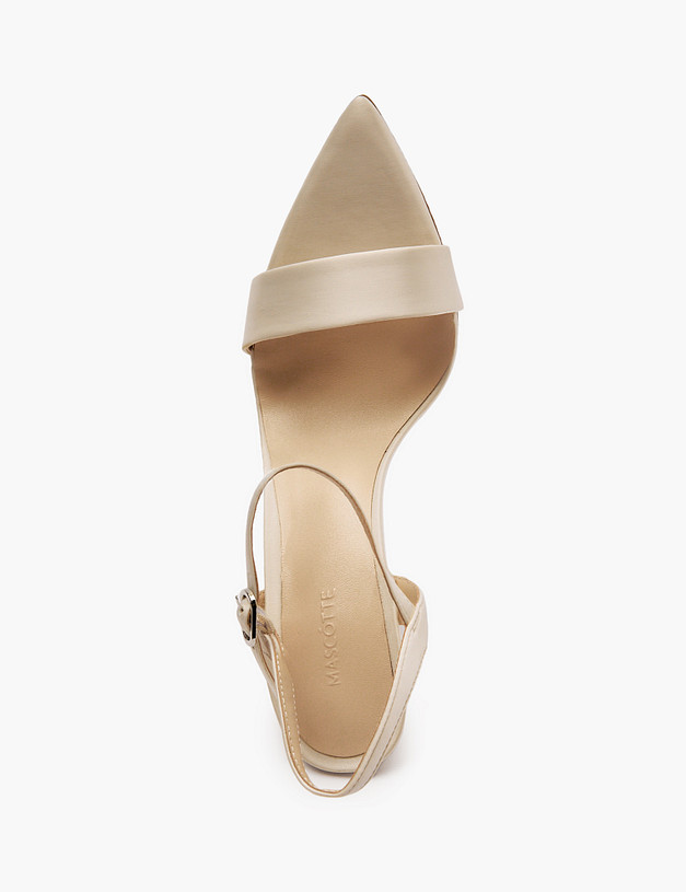 Молочные женские босоножки MASCOTTE 25-512411-0201 | ракурс 5