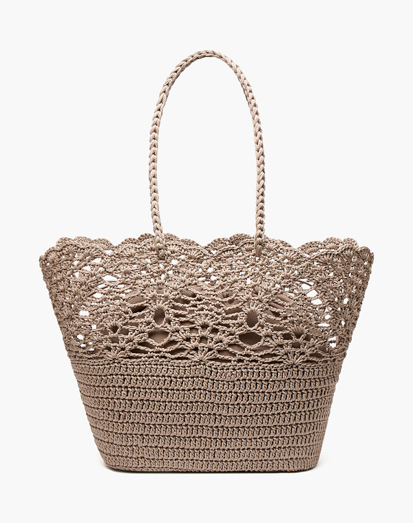 660-6130-208 Сумка женская текстиль/текстиль беж, L, Mascotte