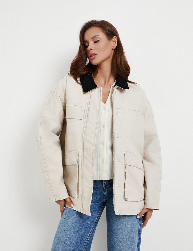 Молочная женская куртка MASCOTTE 874-5210-2601 | ракурс 3