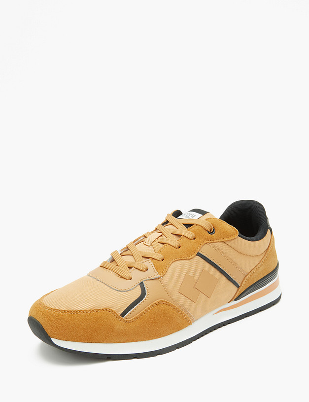 Рыжие мужские кроссовки с контрастными вставками MASCOTTE 189-3114523-0213 | ракурс 2