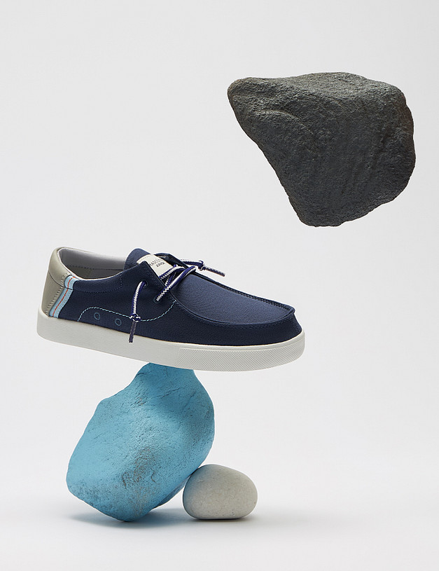 Синие топ-сайдеры для мальчиков MASCOTTE 18-411723-0203 | ракурс 1 Синие топ-сайдеры для мальчиков MASCOTTE 18-411723-0203 | ракурс 1