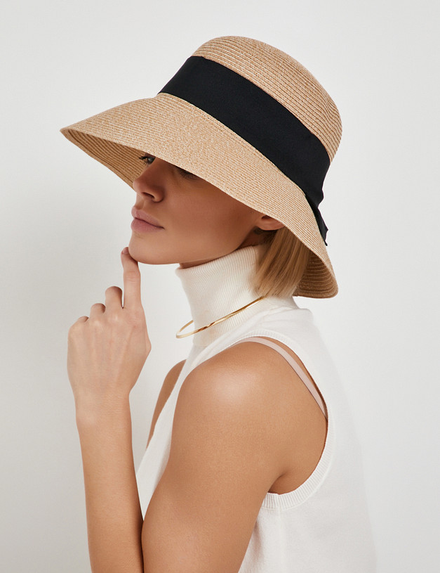 Светло-коричневая женская шляпа MASCOTTE 766-5135-2409 | ракурс 1