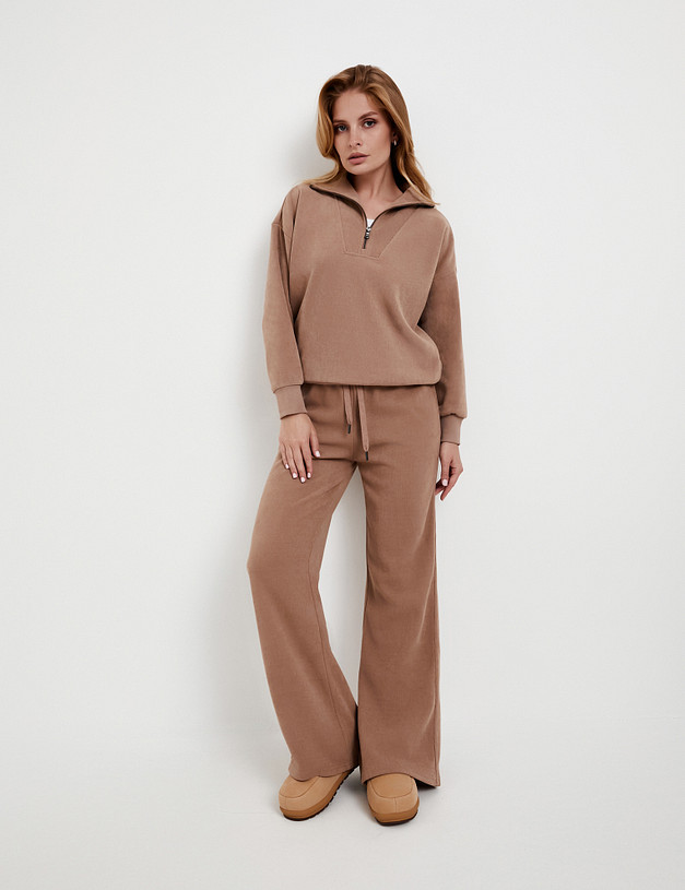 Женский свитшот цвета капучино MASCOTTE 888-5201-2409 | ракурс 3