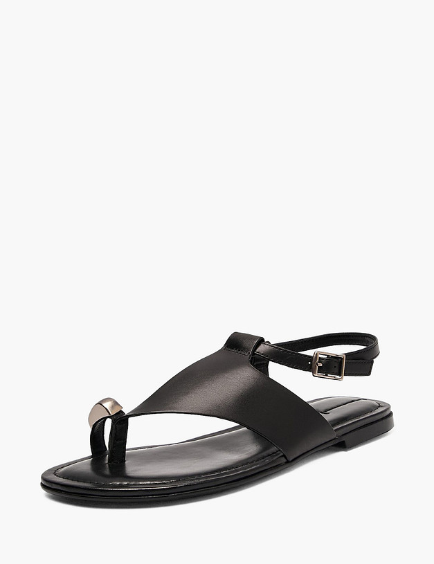 Черные женские сандалии MASCOTTE 15-612211-0102 | ракурс 2