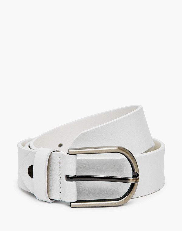 701-2204-601 Ремень жен. кож.спилок бел, Mascotte