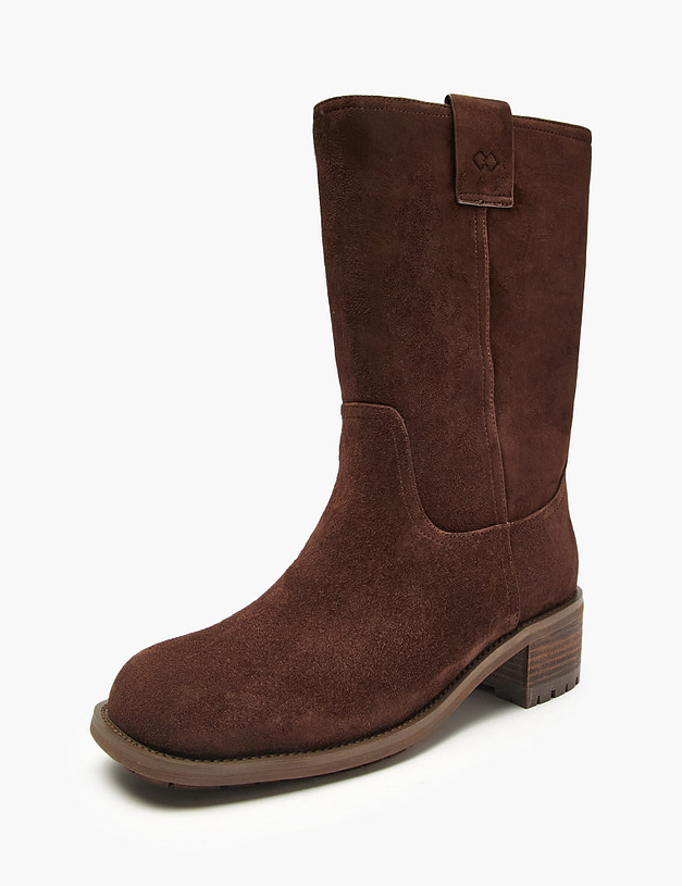 Коричневые женские полусапоги MASCOTTE 175-5280532-4696M | ракурс 2