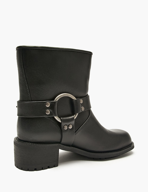 Черные женские ботинки MASCOTTE 175-5280521-3100M | ракурс 3