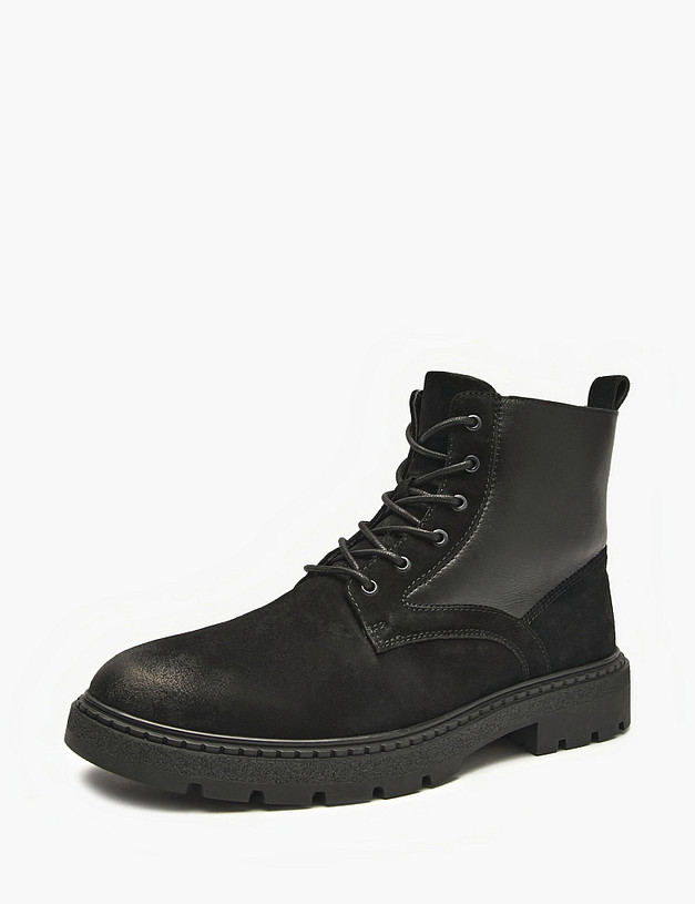 Черные мужские зимние ботинки MASCOTTE 22-521031-3205M | ракурс 4