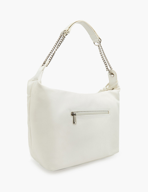 Белая стеганая женская сумка MASCOTTE 670-3103-601 | ракурс 3