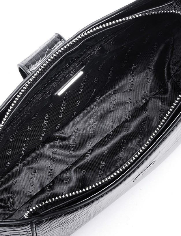 Черная женская сумка с тиснением  MASCOTTE 642-5204-602 | ракурс 4