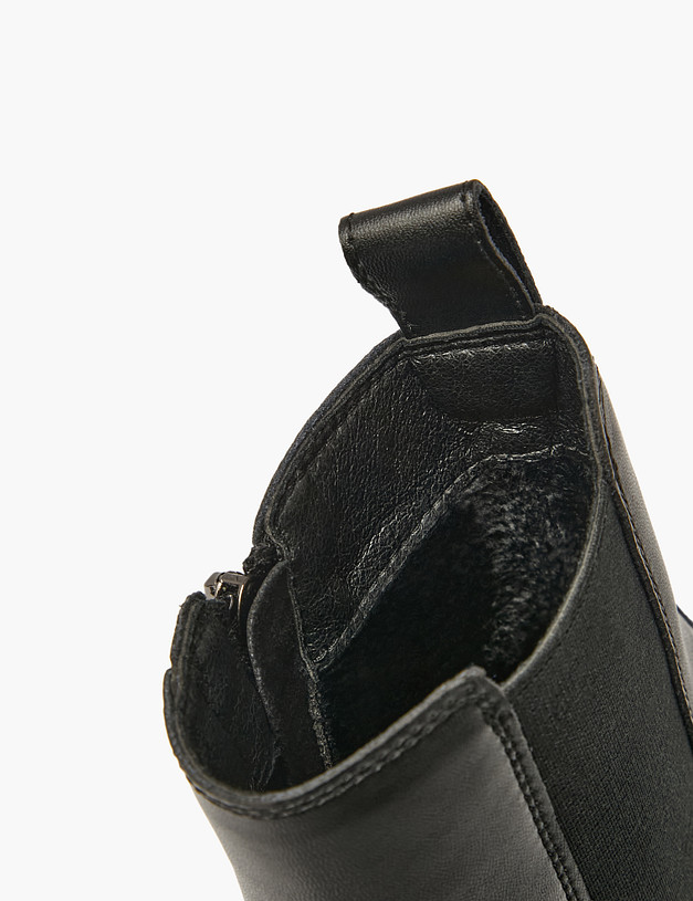 Черные ботинки для девочек MASCOTTE 234-523922-0602 | ракурс 7 Черные ботинки для девочек MASCOTTE 234-523922-0602 | ракурс 7