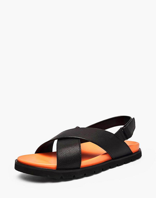 142-612962-0102 Туфли летние мужские нат.кожа/и.кожа черн, Mascotte