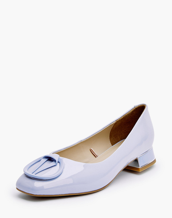 126-210511-3715M Туфли женские лак.кожа/нат.кожа голуб, Mascotte