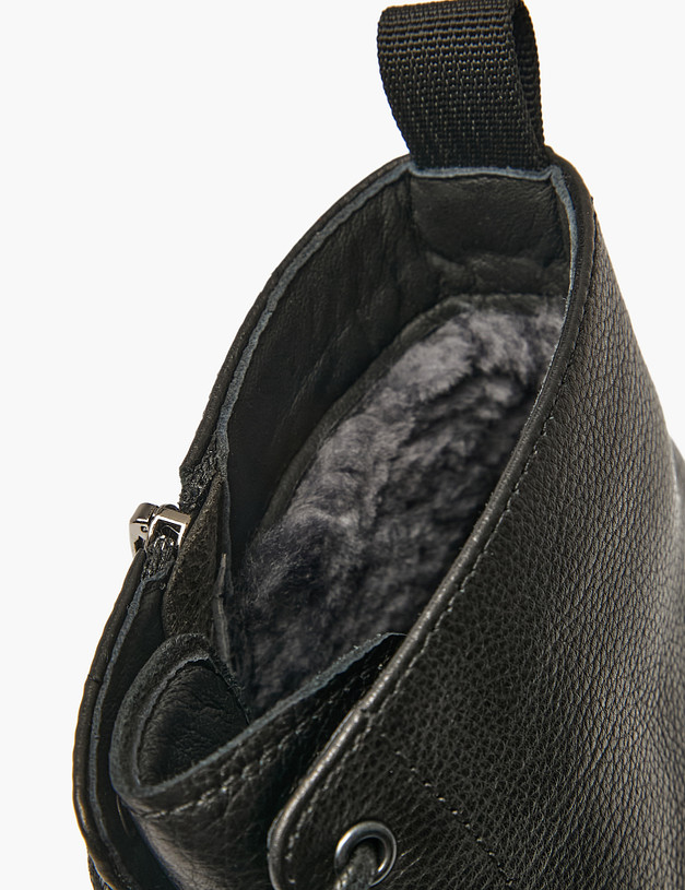 Черные мужские зимние ботинки MASCOTTE 22-520931-8161M | ракурс 6