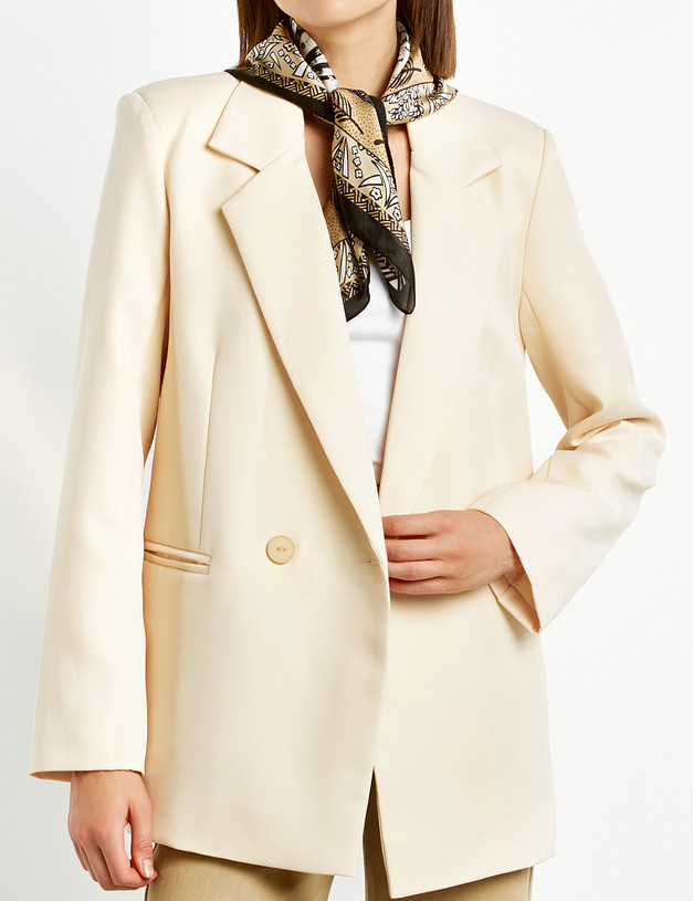 Бежевый женский платок MASCOTTE 763-2202-2409 | ракурс 1