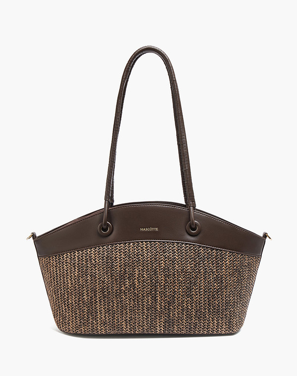 646-6120-209 Сумка женская и.мат.-и.кожа/текстиль корич, L, Mascotte