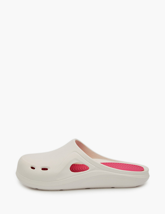 Белые женские сабо MASCOTTE 151-320591-7201 | ракурс 1