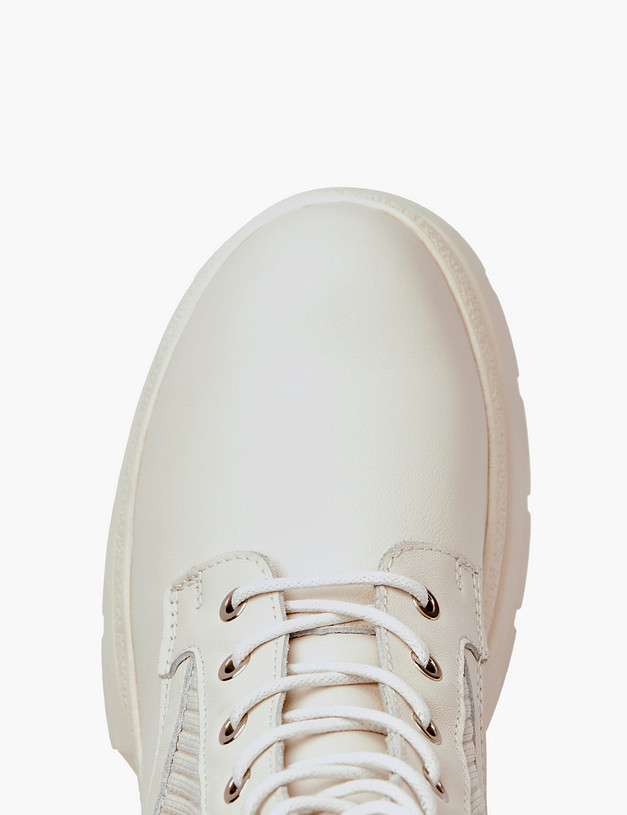 Белые женские ботинки MASCOTTE 58-325721-4156M | ракурс 4