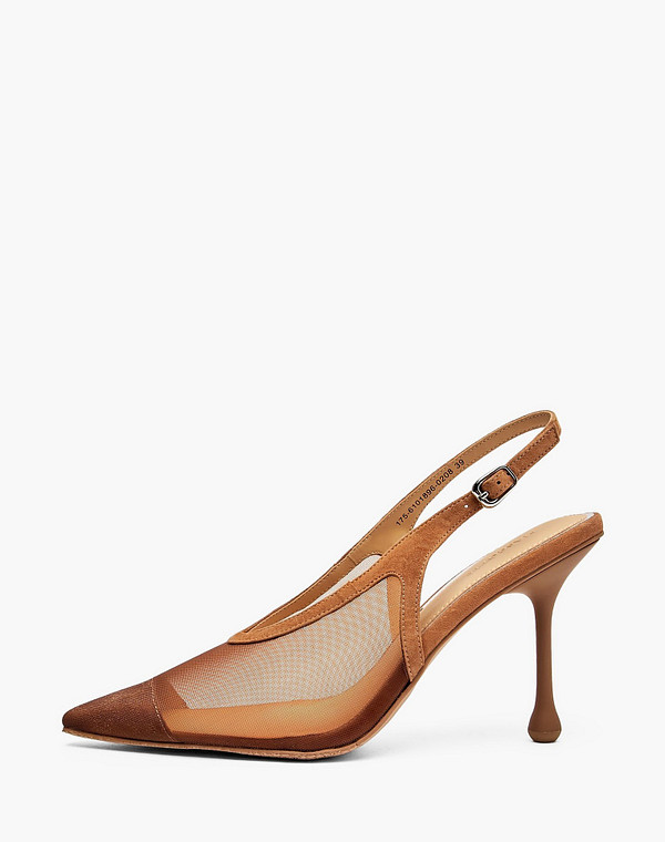 175-6101896-0208 Туфли летние женские текстиль-велюр/б.п.-нат.кожа темн-беж, Mascotte