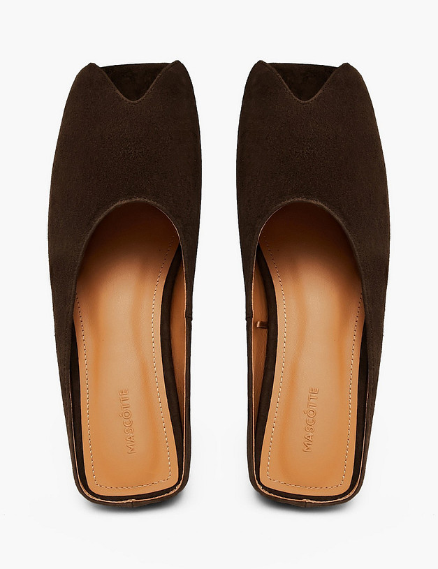 Коричневые женские сабо MASCOTTE 233-6102812-4680M | ракурс 4