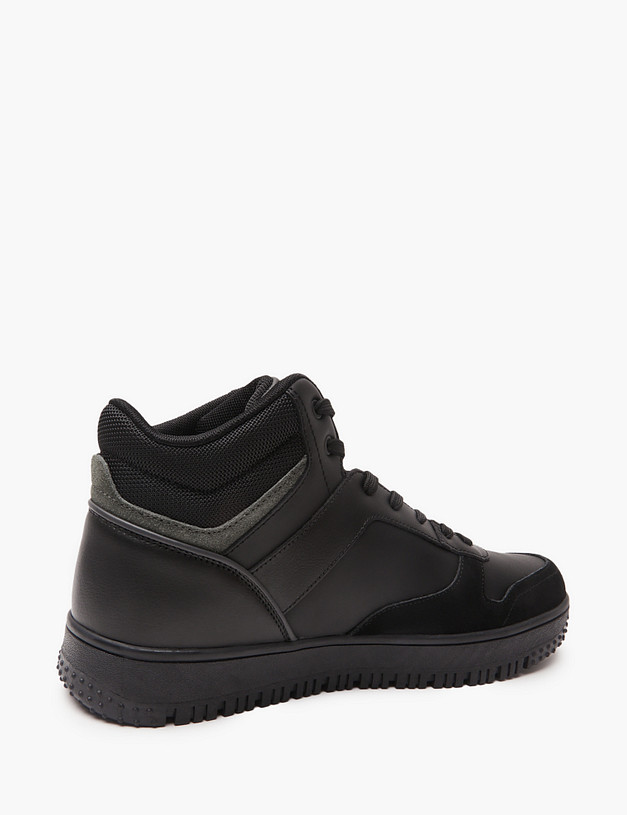 Черные  утепленные мужские хайтопы MASCOTTE 189-421251-0602 | ракурс 4