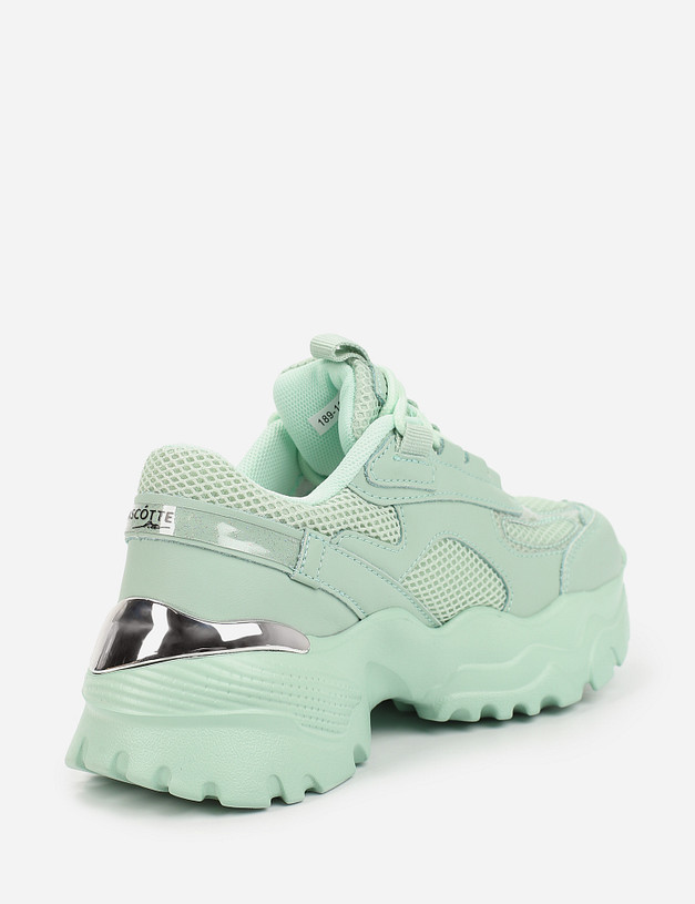 Мятные женские кроссовки MASCOTTE 189-111722-0104 | ракурс 4