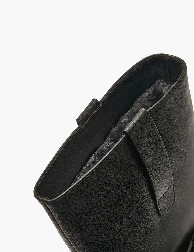 Черные женские зимние полусапоги MASCOTTE 126-5282031-3100M | ракурс 6