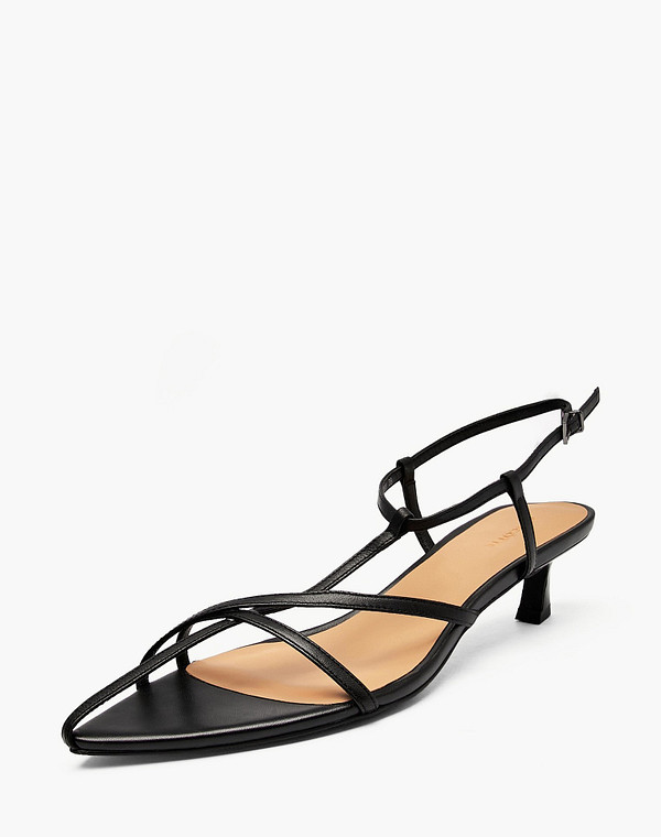 126-615811-3501M Туфли летние женские нат.кожа/нат.кожа черн, Mascotte