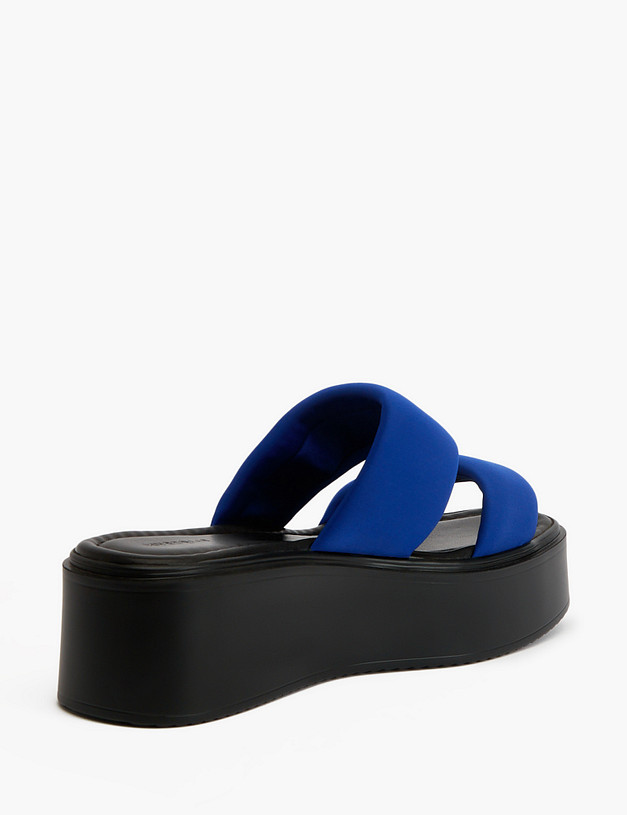 Синие женские сабо на платформе MASCOTTE 233-3183724-2403 | ракурс 3