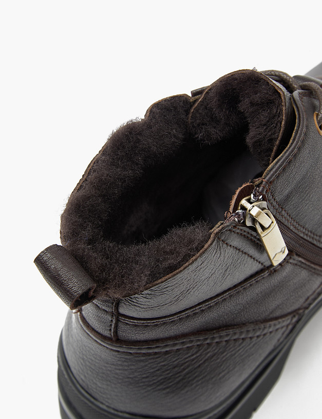 Коричневые мужские зимние ботинки MASCOTTE 58-124631-0109 | ракурс 6 Коричневые мужские зимние ботинки MASCOTTE 58-124631-0109 | ракурс 6