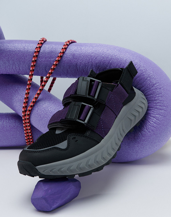 181-411521-0207 Полуботинки для активного отдыха женские текстиль-и.кожа/текстиль фиол-черн, Mascotte Lite