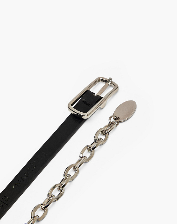 701-6101-602 Ремень жен. и.кожа/и.кожа черн, Mascotte