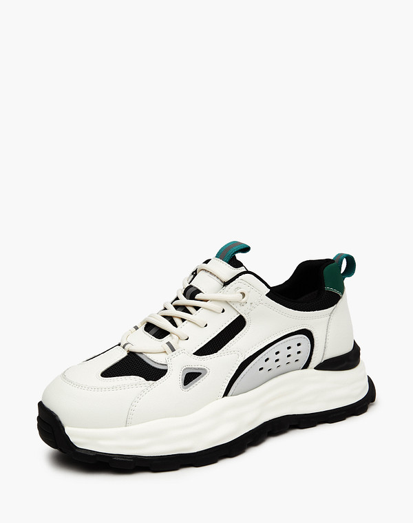 234-323521-0602 Полуботинки для активного отдыха женские кож.спилок-текстиль/текстиль бел-черн, Mascotte Lite