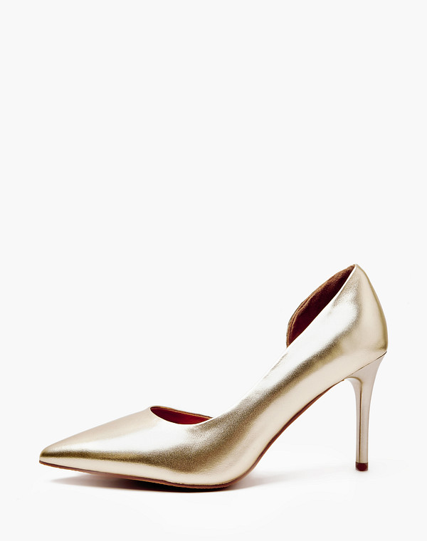 233-412811-0115 Туфли женские нат.кожа/нат.кожа золото, Mascotte