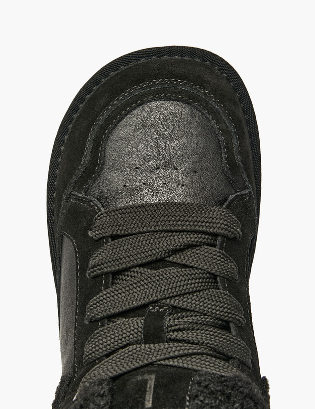 Черные женские зимние ботинки MASCOTTE 234-527041-0202 | ракурс 4