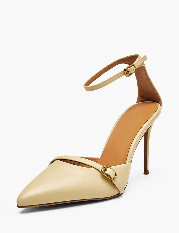 Желтые женские туфли MASCOTTE 126-6102615-0518 | ракурс 2