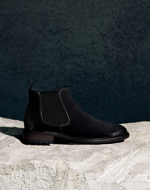 22-422122-3205M Ботинки мужские велюр-резина/ворсин-нат.кожа черн, Mascotte