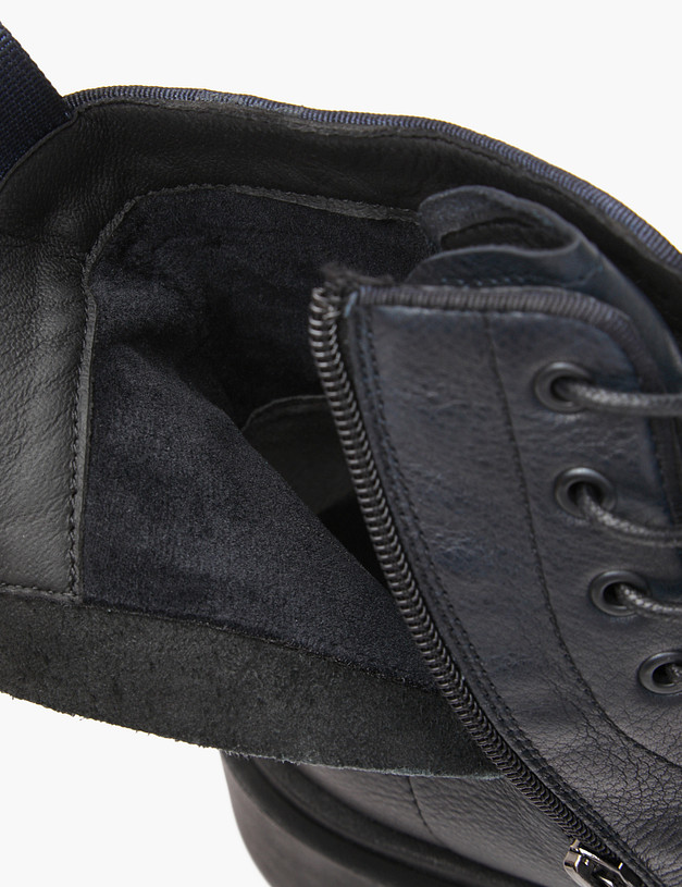 Темно-синие кожаные мужские ботинки MASCOTTE 22-420821-0103 | ракурс 6