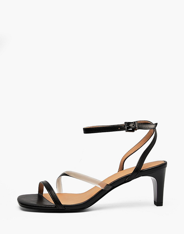 94-615211-3501M Туфли летние женские нат.кожа-силикон/нат.кожа черн-б/цветн, Mascotte