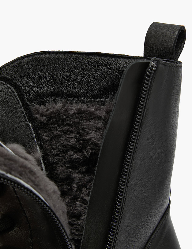 Черные женские зимние ботинки MASCOTTE 58-322131-0102 | ракурс 6