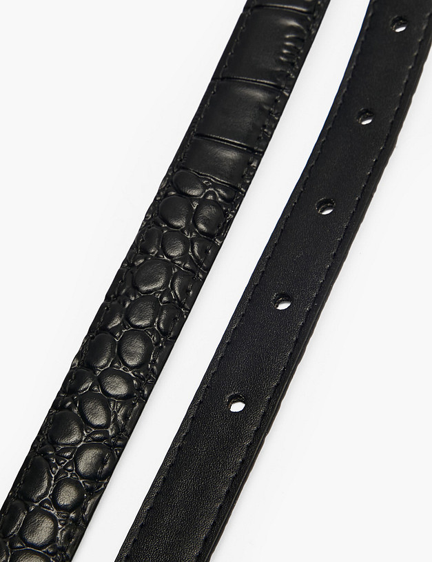 Черный женский ремень MASCOTTE 701-5201-602 | ракурс 3