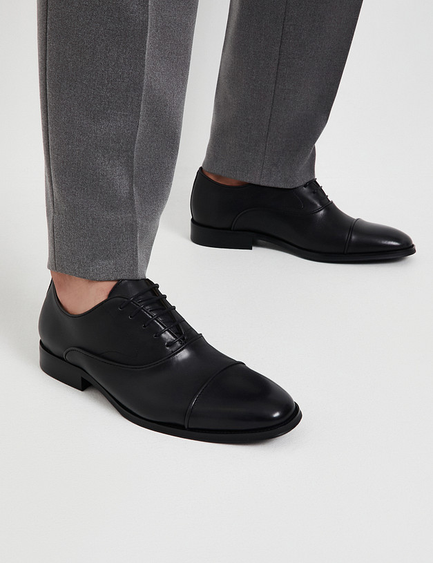 Темно-серые мужские оксфорды MASCOTTE 128-513712-0110 | ракурс 1