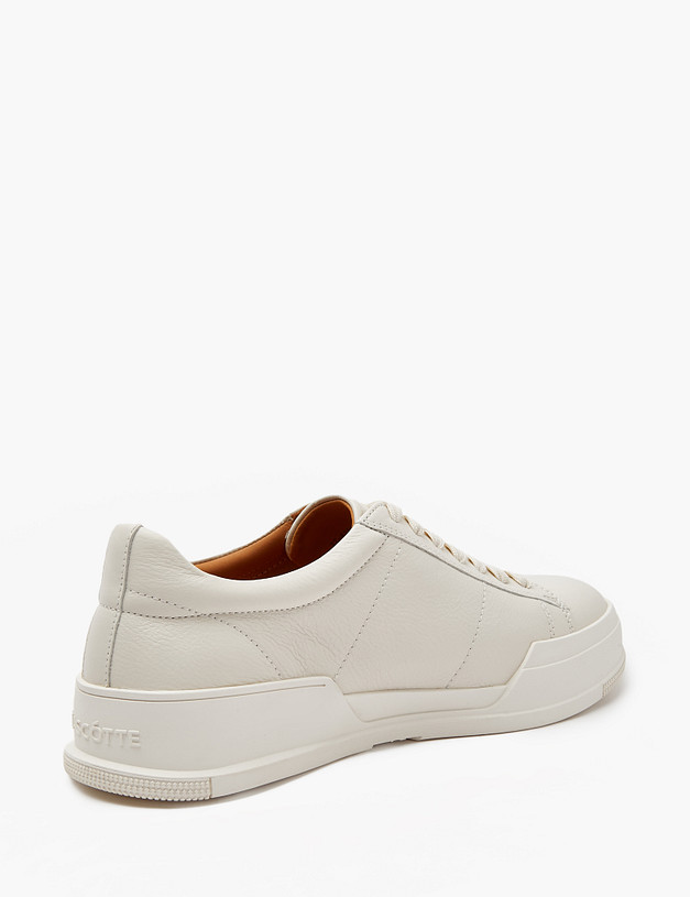 Белые мужские кеды из натуральной кожи MASCOTTE 22-4111811-0101 | ракурс 4