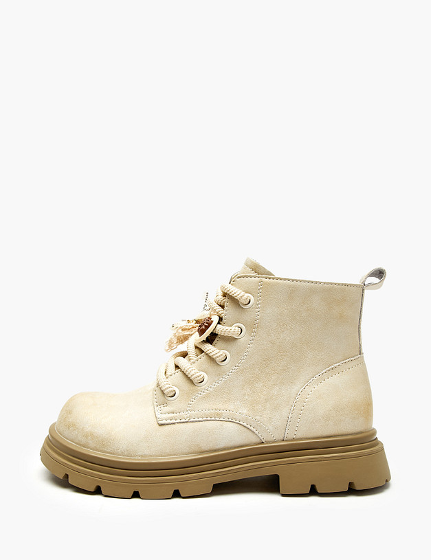 Молочные ботинки для девочек MASCOTTE 234-522921-0601 | ракурс 2 Молочные ботинки для девочек MASCOTTE 234-522921-0601 | ракурс 2