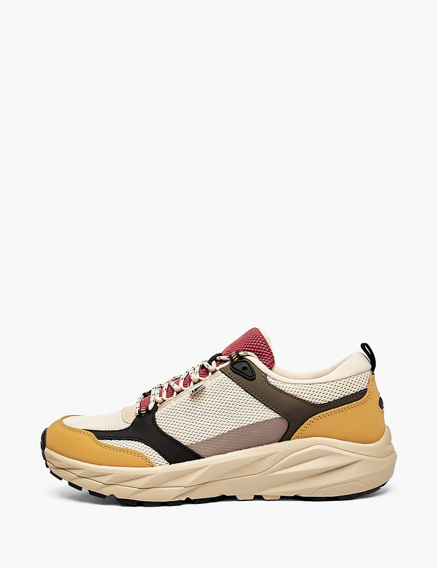 Молочные мужские кроссовки MASCOTTE 181-512222-0201 | ракурс 1